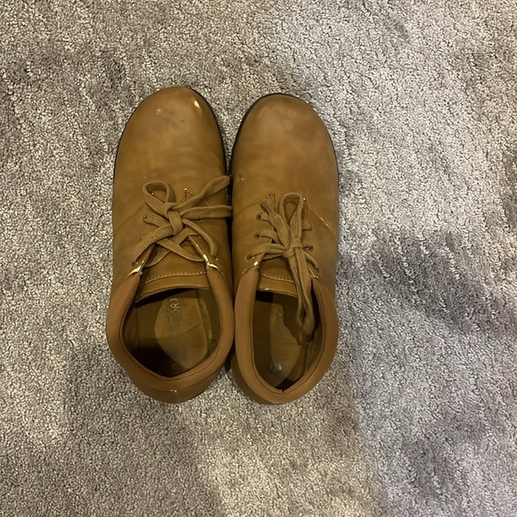 Tan Comfort Lace Up Chukka Boyfriend Bootie - Picture 6 of 16